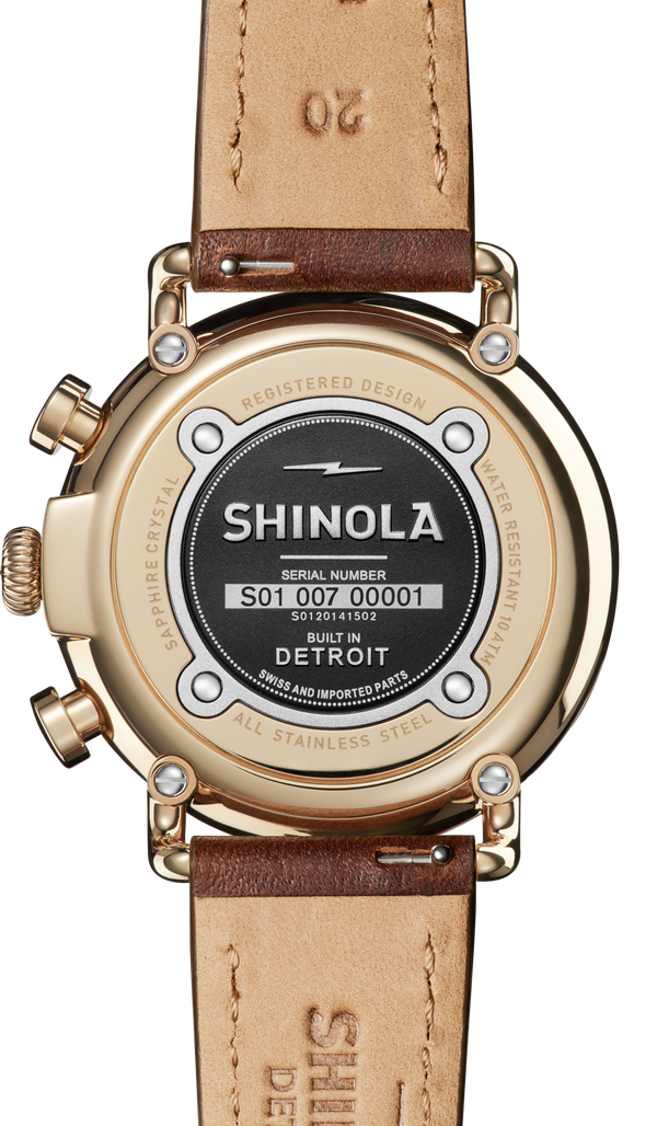 Shinola Runwell Chronograph Watch Ivory