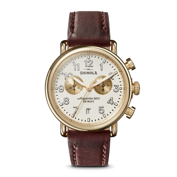 shinola Runwell Chronograph Watch Ivory