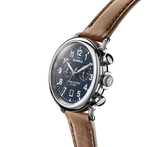 Shinola Runwell Chronograph Watch Midnight Blue