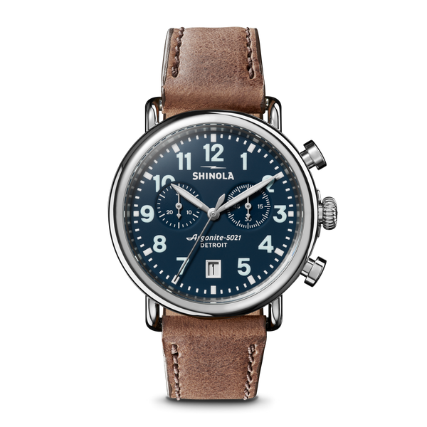 shinola Runwell Chronograph Watch Midnight Blue