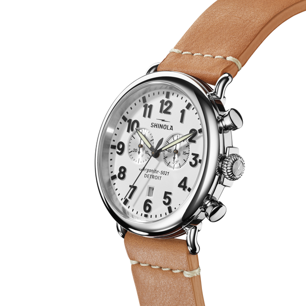 Shinola Runwell Chronograph Watch White