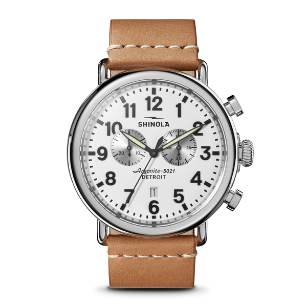 shinola Runwell Chronograph Watch White