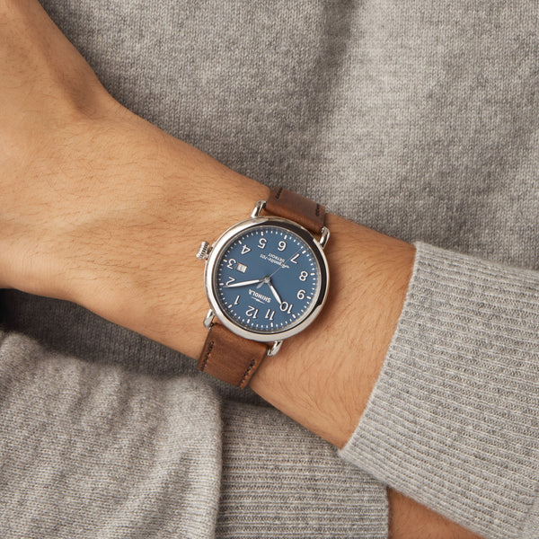 Shinola Runwell Date Watch Blue