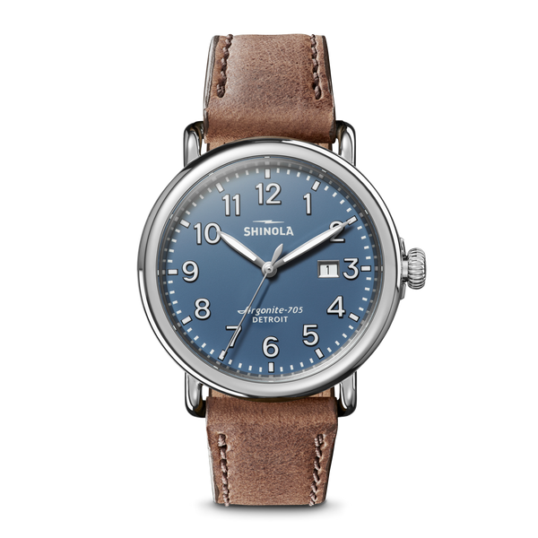 shinola Runwell Date Watch Blue
