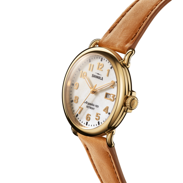 Shinola Runwell Date Watch White