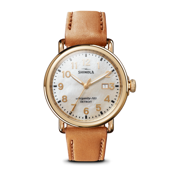 shinola Runwell Date Watch White