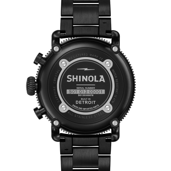 Shinola Runwell Sport Chronograph Watch Gunmetal