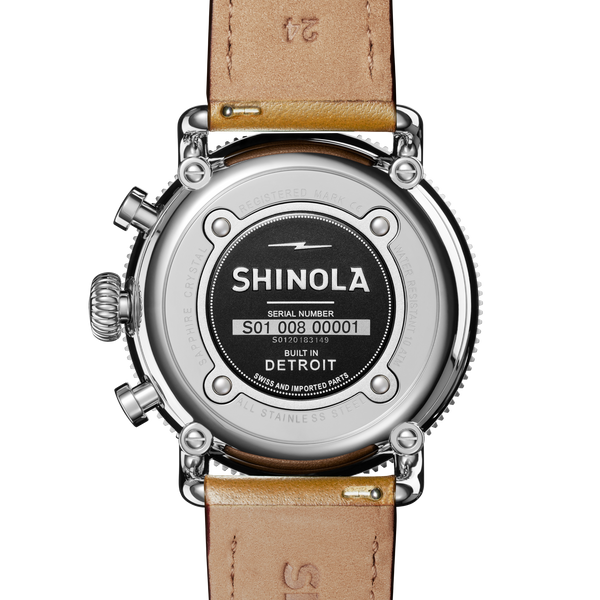 Shinola Runwell Sport Chronograph Watch Ivory