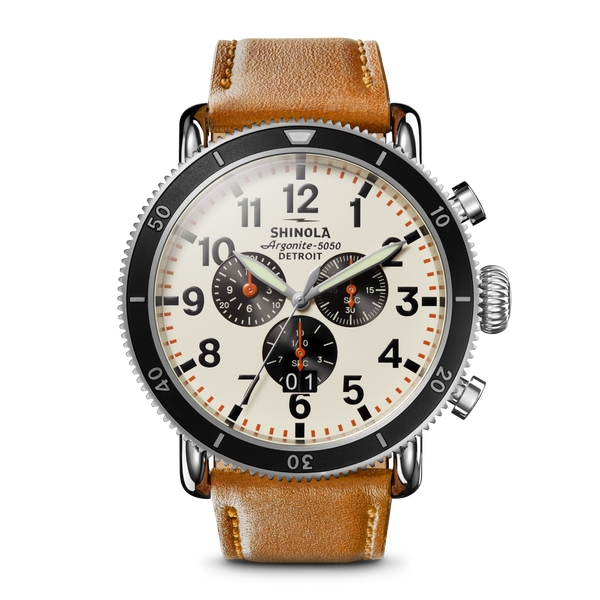 shinola Runwell Sport Chronograph Watch Ivory