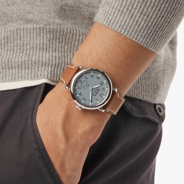 Shinola Runwell Watch Gray / Blue