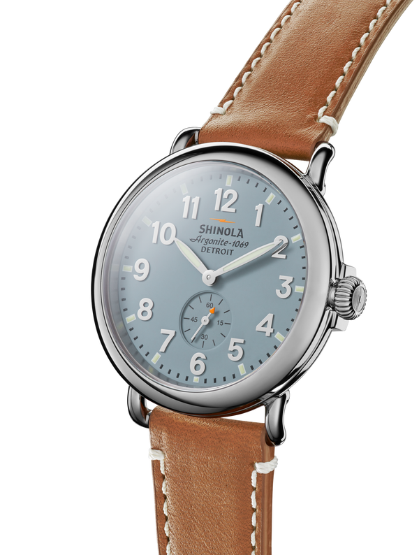 Shinola Runwell Watch Gray / Blue