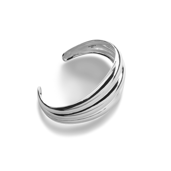 Shinola Signature Silver Statement Cuff