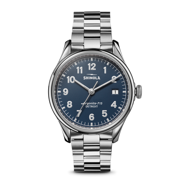 shinola Vinton Watch Midnight Blue