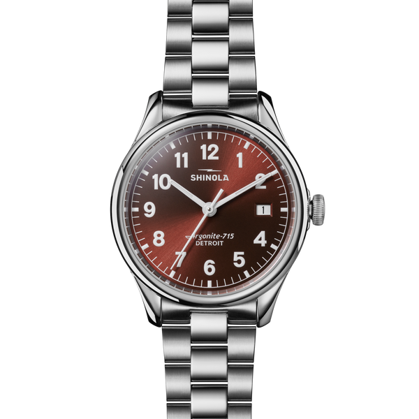 Shinola Vinton Watch Whiskey