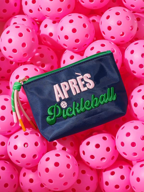 Shiraleah Shiraleah "Après Pickleball" Small Zip Pouch Navy
