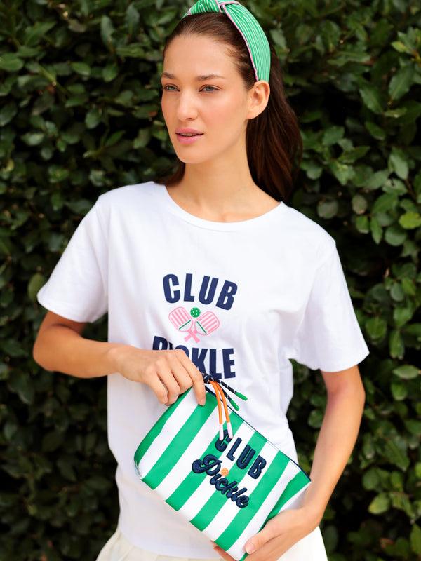 Shiraleah Shiraleah "Club Pickle" Large Zip Pouch Multi