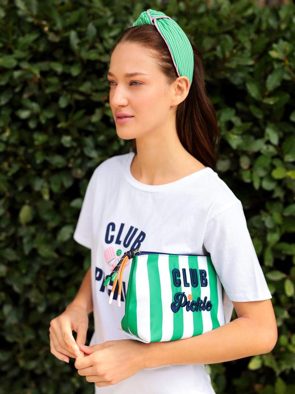 Shiraleah Shiraleah "Club Pickle" Large Zip Pouch Multi