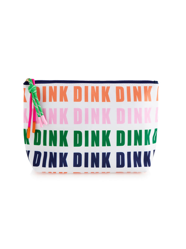 Shiraleah Shiraleah "Dink Dink Dink" Large Zip Pouch Multi