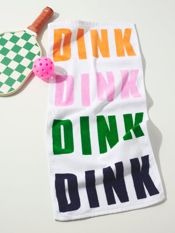 shiraleah Shiraleah "Dink Dink Dink" Pickleball Towel Multi