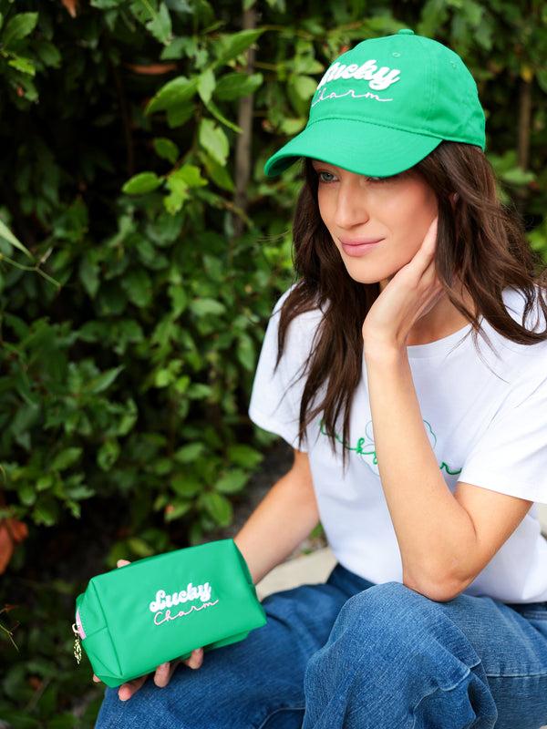 Shiraleah Shiraleah "Lucky Charm" Small Zip Pouch Green