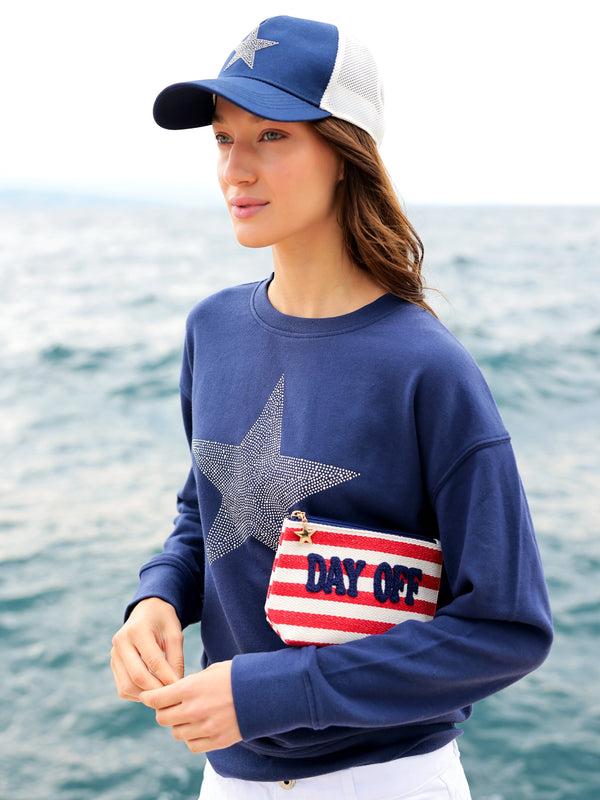 Shiraleah Shiraleah Morgan "Day Off" Small Zip Pouch Red