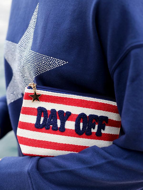 shiraleah Shiraleah Morgan "Day Off" Small Zip Pouch Red