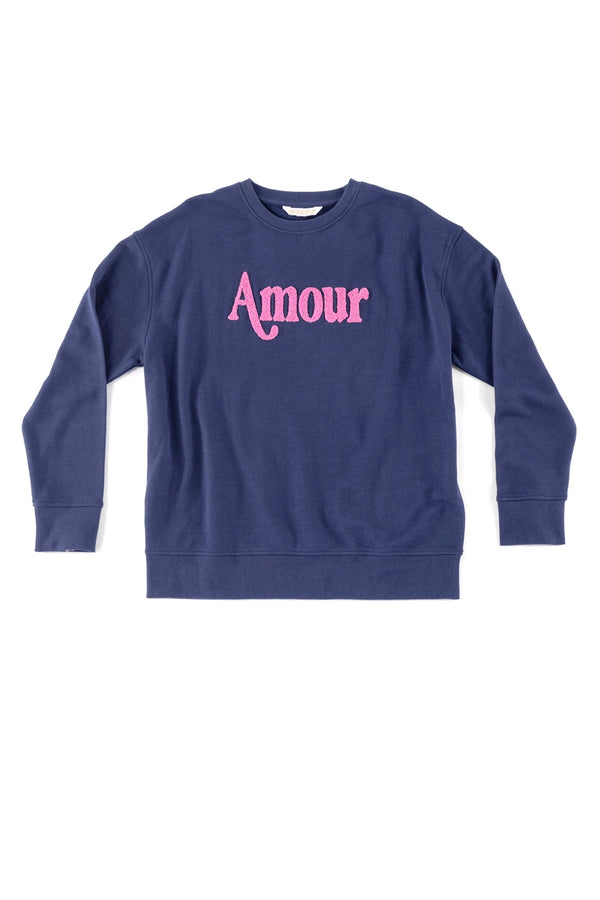 Shiraleah Shiraleah "Amour" Sweatshirt Navy