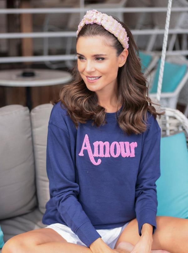 shiraleah Shiraleah "Amour" Sweatshirt Navy