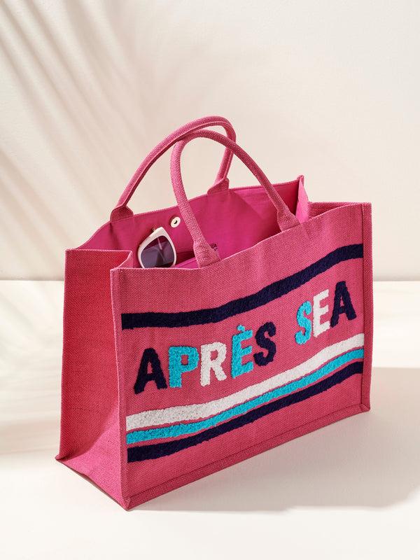 Shiraleah Shiraleah "Après Sea" Beach Bag Pink