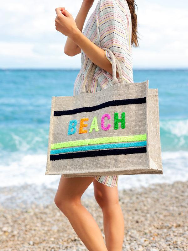 Shiraleah Shiraleah "Beach" Beach Bag Natural