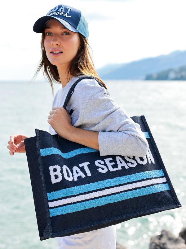 shiraleah Shiraleah "Boat Season" Trucker Hat Navy
