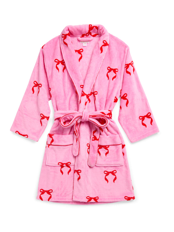 Shiraleah Shiraleah Bow Robe Pink