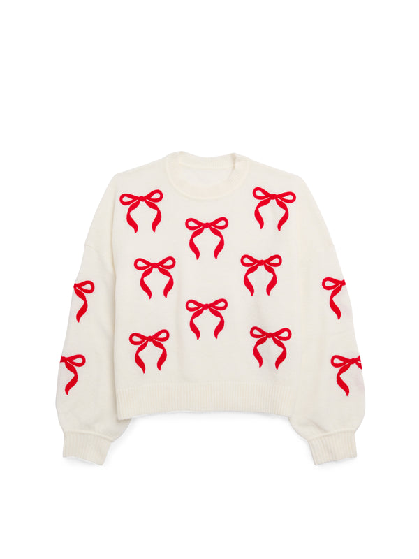 Shiraleah Shiraleah Bow Sweater Ivory