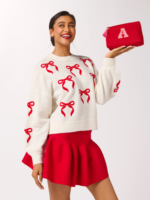 Shiraleah Shiraleah Bow Sweater Ivory