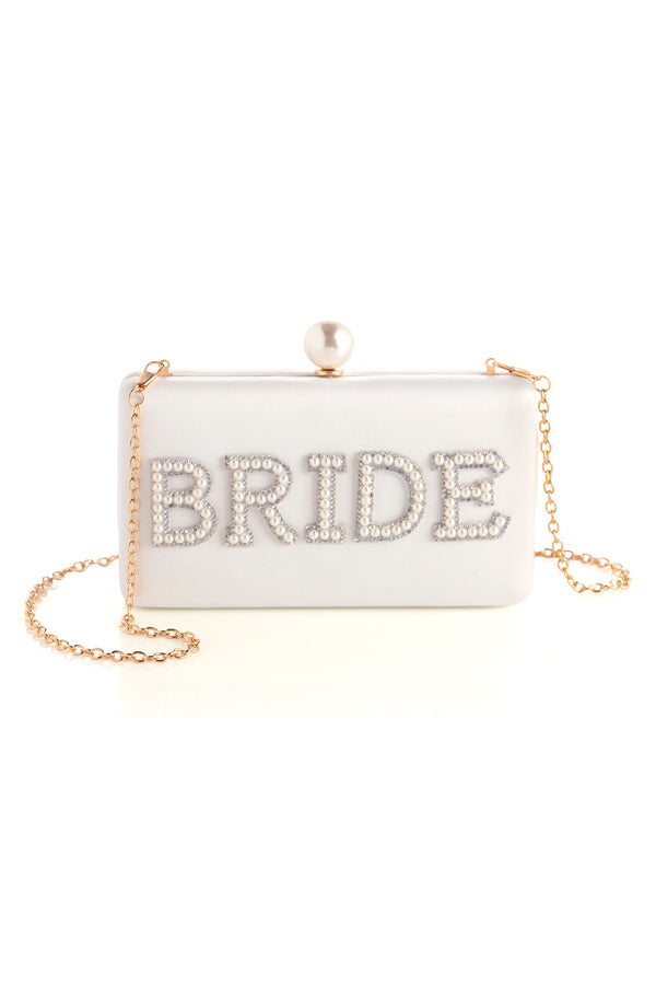 Shiraleah Shiraleah "Bride" Pearl Minaudière Ivory