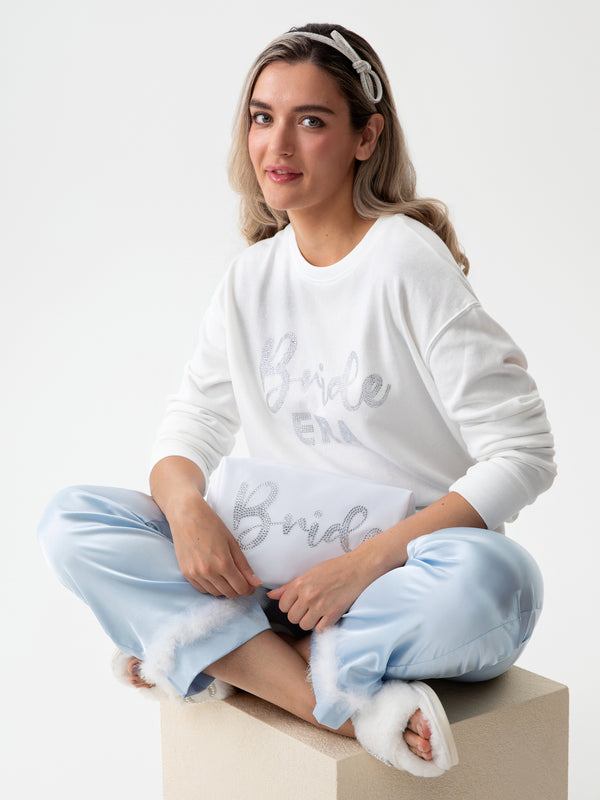 Shiraleah Shiraleah "Bride" Zip Pouch White