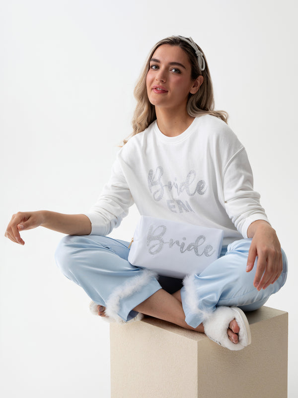 shiraleah Shiraleah "Bride" Zip Pouch White