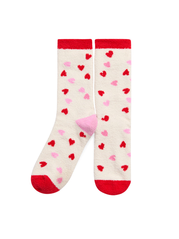 Shiraleah Shiraleah Candy Heart Socks Ivory