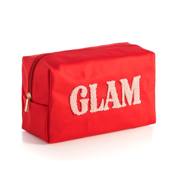 Shiraleah Shiraleah Cara "Glam" Cosmetic Pouch Red