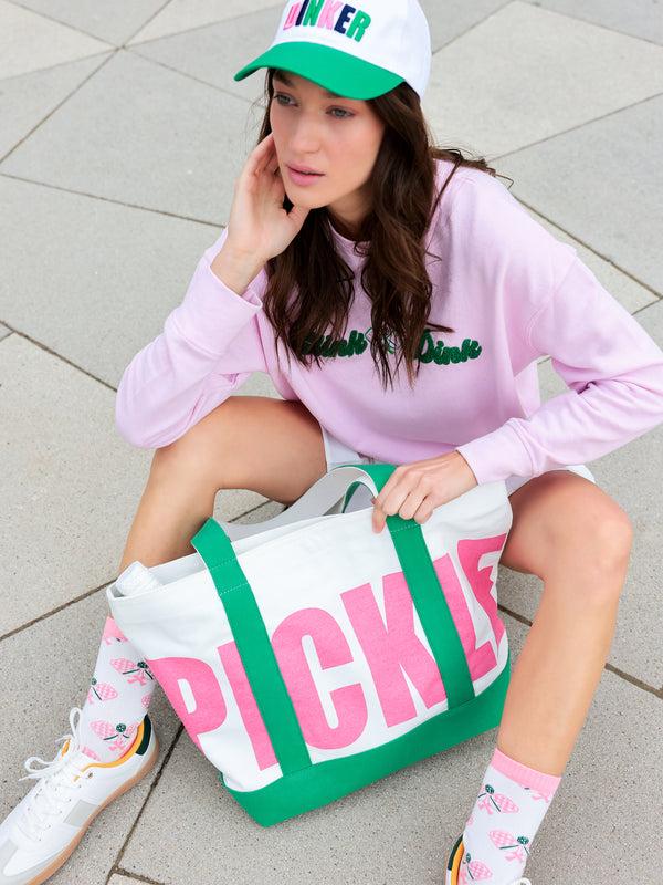 Shiraleah Shiraleah "Clink & Dink" Sweatshirt Pink