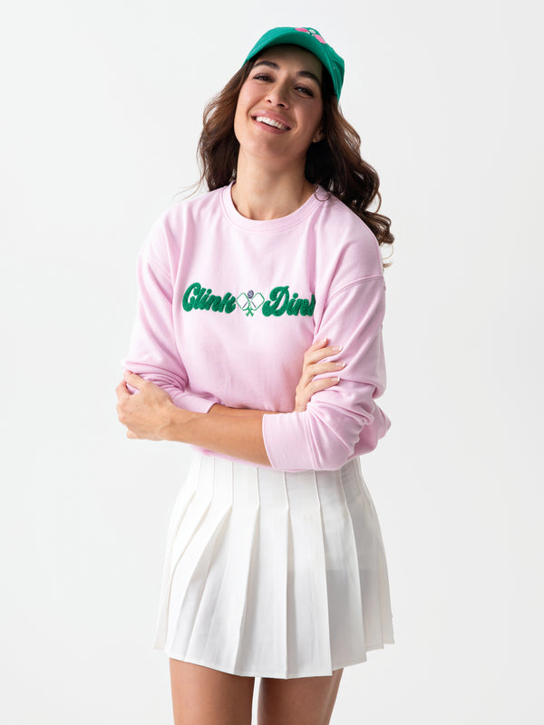 shiraleah Shiraleah "Clink & Dink" Sweatshirt Pink