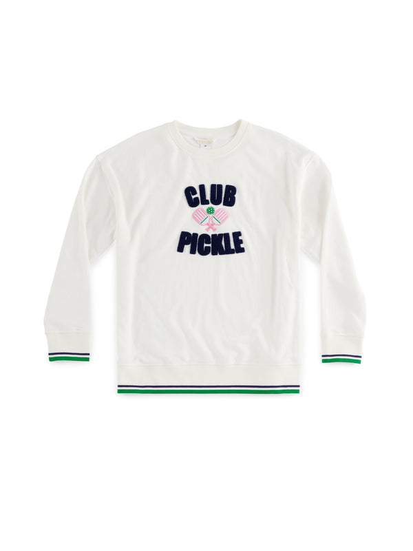 Shiraleah Shiraleah "Club Pickle" Sweatshirt Ivory