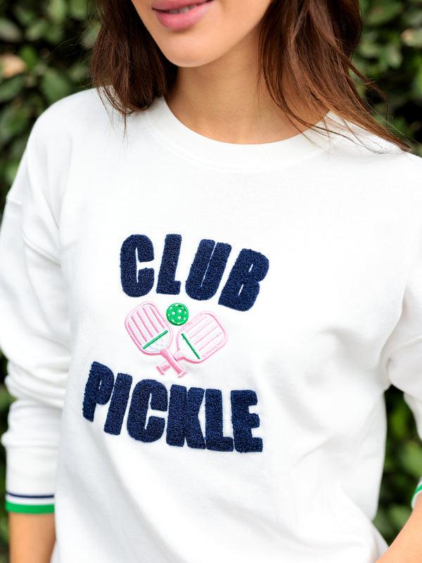 Shiraleah Shiraleah "Club Pickle" Sweatshirt Ivory