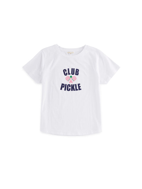 Shiraleah Shiraleah "Club Pickle" T-Shirt White