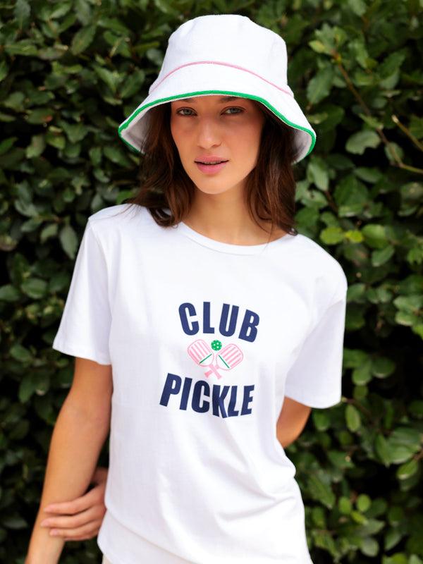 shiraleah Shiraleah "Club Pickle" T-Shirt White