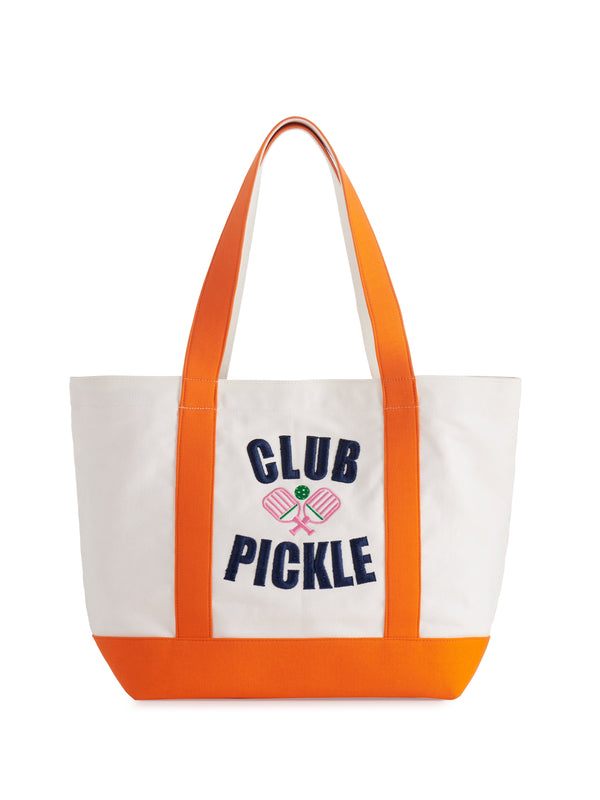 Shiraleah Shiraleah "Club Pickle" Tote Ivory
