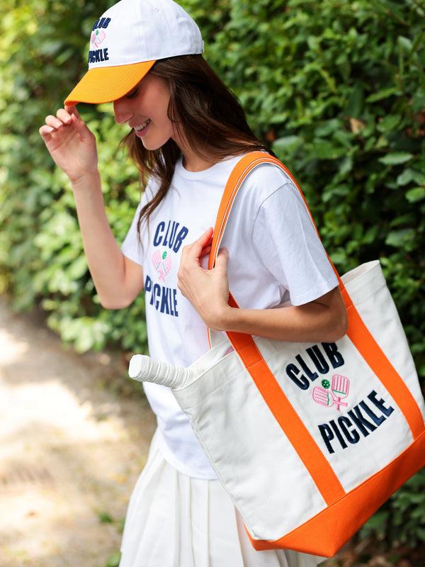 Shiraleah Shiraleah "Club Pickle" Tote Ivory