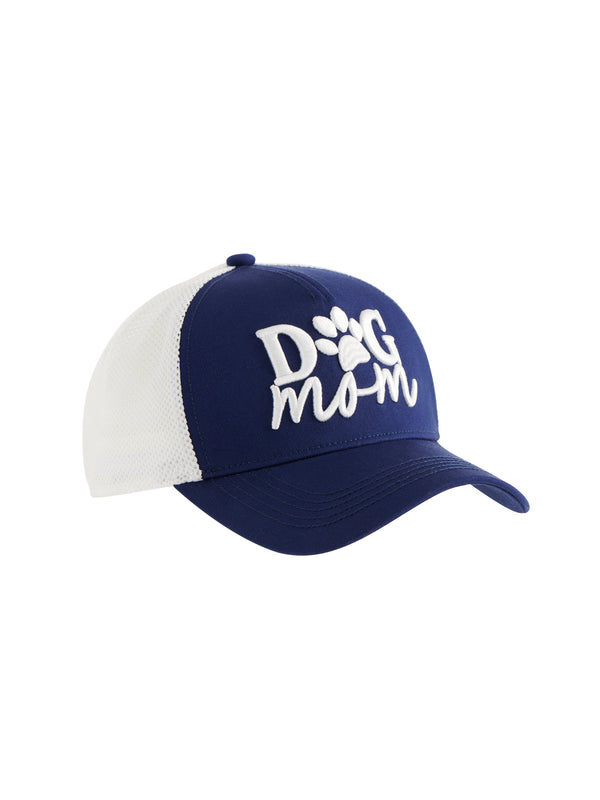 shiraleah Shiraleah "Dog Mom" Trucker Hat Navy