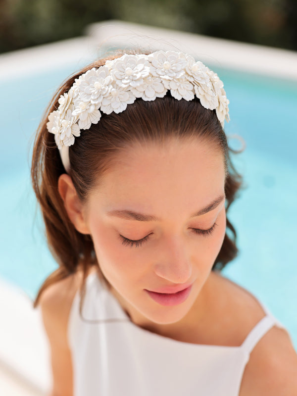 shiraleah Shiraleah Flora Headband Ivory
