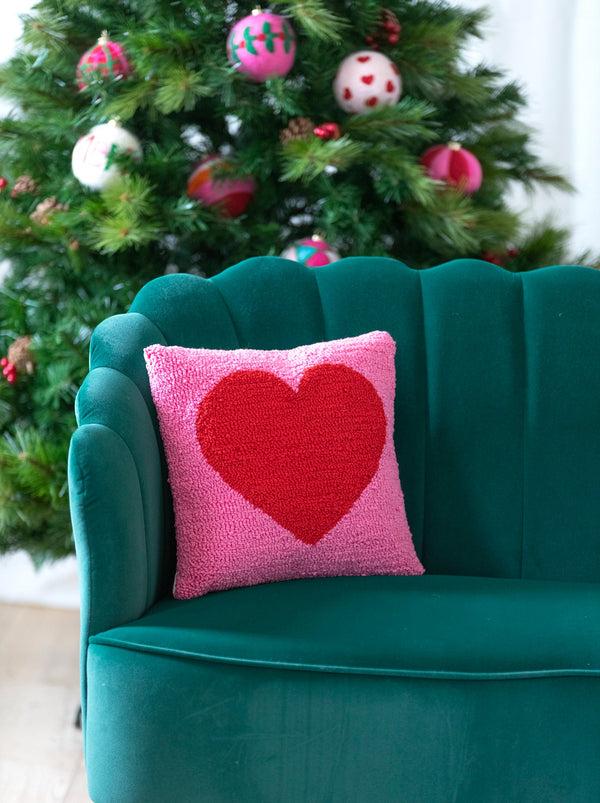 Shiraleah Shiraleah Heart Pillow Pink